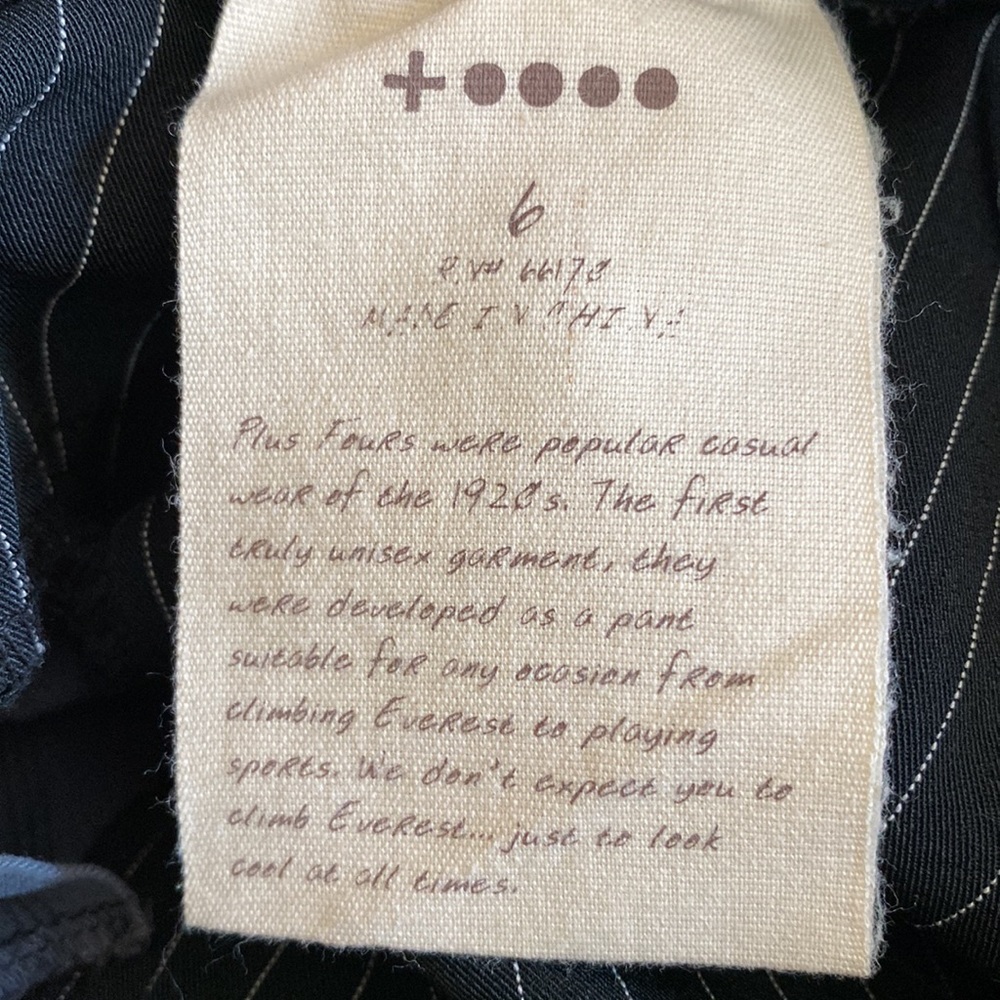 Anthropologie Plus Four stripe grey pants - Picture 9 of 11